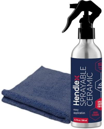 Keramikversiegelung Auto Nano Spray – Ceramic Coating für Schutz und Glanz, mit speziellem Mikrofasertuch, Nano Spray & Keramikspray für Auto Versiegelung Hendlex 200ml, Nano Shield bis zu 1 Jahr