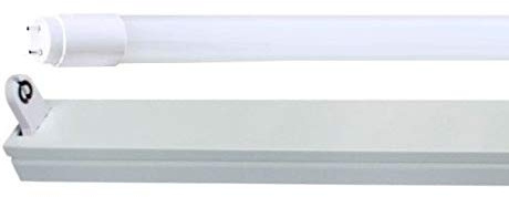 Besolis 60 cm LED Röhre T8 / G13-8 Watt - 300° AUSSTRAHLUNG - 1100 LUMEN - Tageslichtweiß/Kaltweiß ~ 6000 Kelvin + 1 x LED Röhrenhalter weiß, ersetzt 18 Leuchtstoffröhre