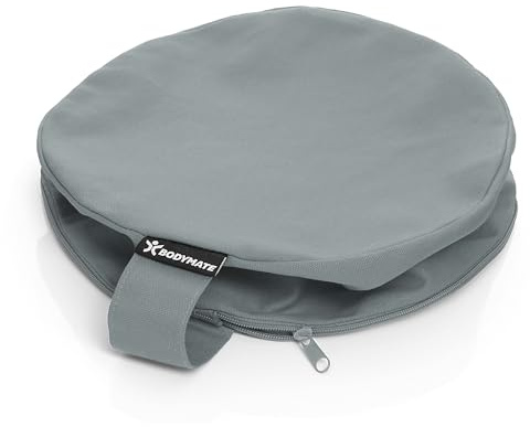 BODYMATE Original Ersatzbezug COOL-GREY 100% extra dicker Baumwolle Durchmesser 31CM Höhe 13CM
