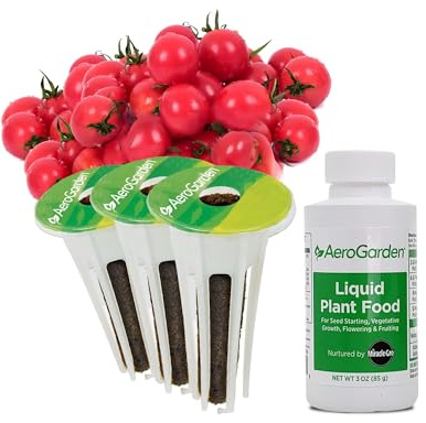 AeroGarden Mighty Mini Cherry Tomato Seed Pod Kit for AeroGarden Hydroponic Indoor Garden, 3-Pod