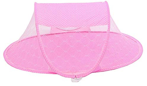 Lettino viaggio zanzariera culla bambini protezione insetti neonati rosa portatile pieghevole comfort notte sicurezza casa idea regalo natale compleanno festa accessorio utile