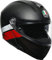 AGV Sportmodular Layer Carbon Klapphelm (Black/Red/White, XXS (52/53), ECE, Motorrad, Schwarz/Rot/Weiß)