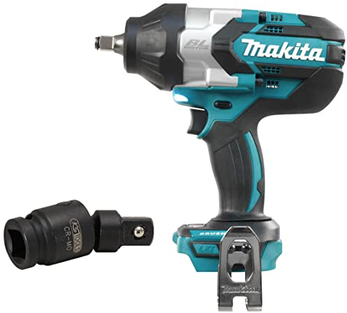 Makita DTW1002Z Clé à chocs sans balai, 1 000 N m, couleur bleue & Ks Tools 515.1133 Cardan Universel À Chocs 1/2''