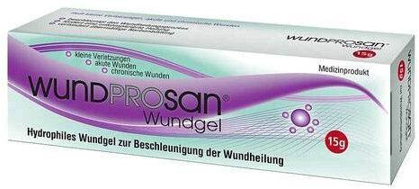 Wundprosan® Wundgel für empfindliche Haut – PATENTIERT [3 in 1 Alternative: Wundsalbe Brandsalbe Narbensalbe] 15g | geruchsneutrale Wund und Heilsalbe | Nasensalbe | Entzündungshemmende Salbe