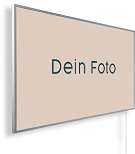 Eigene Bildheizung gestalten ✓ Lade Dein eigenes Foto hoch – Individuelle Infrarotheizung bedrucken lassen ✓ TÜV/GS + 5 Jahre Herstellergarantie ✓ Überhitzungsschutz ✓ 130 Watt, inkl. Thermostat