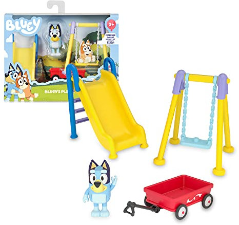 Giochi Preziosi Bluey Playset Parcogiochi, Set di Gioco con Personaggio di Bluey Inclusa Alta Circa 7 cm, Come Visto in TV, per Bambini a Partire dai 3 Anni, BLY02100, multicolore