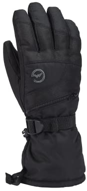 Gordini Kids' Ultra Drimax Gauntlet Glove, Black, Large