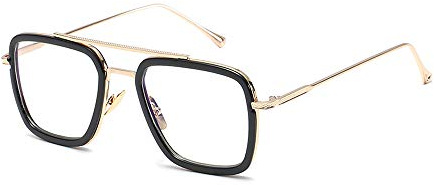 XFentech Retro Sonnenbrille - Metallrahmen Square Vintage Brille Eyewear für Herren Damen Goggle Klassisch Legierung Sonnenbrille UV400 Schutz