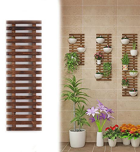 XLHWJCP Fioriera con Grigliato in Legno da Giardino Vaso per Piante Rampicanti,Griglia Resistente Naturale,per Sostegno a Muro Fiori e Piante Fioriere Sospese Decorazione Murale Terrazza