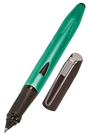ONLINE Rollerball Switch Plus, Tinten-Rollerball und Touchpen für Tablets und Smartphones in einem, Multifunktions-Stift für Büro oder Grundschule, Standard-Tintenpatronen, Grün, Rollerballspitze