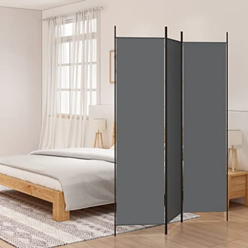 HOMIUSE 150x200 cm Raumteiler Paravent Trennwand Balkon Sichtschutz Raumteiler Innen Paravan Room Divider Paravent Outdoor Garten ZubehöR Terrassen-SichtschutzAnthrazit