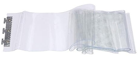 IBOWZ PVC Lamellen Streifenvorhang Türvorhang aus Kunststoffstreifen, Türvorhang aus Vinylstreifen, Kratzfest, hochtransparent, Trennvorhang für den Innenhof