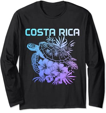 Souvenir zum Tauchen mit Meeresschildkröten aus Costa Rica Langarmshirt