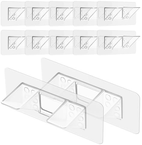 OSALADI 12stücke Regalstützen Ohne Bohren Transparente Regalträger Für Schrank Und Möbel Stabiler Halt Für Einlegeböden Für Bücherregale Und Dekoration