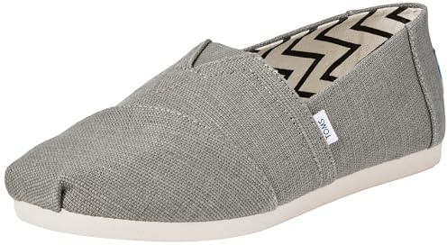 Toms Baskets Classiques Alpargata pour Homme, Toile Heritage Gris vétiver, 44 EU
