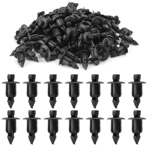 RAXLUPO 50 Pezzi Clip Rivetti Plastica Auto Clip di Fissaggio Auto Rivetti in Plastica Bici carenatura Trim Pannello,per Yamaha Suzuki Kawasaki