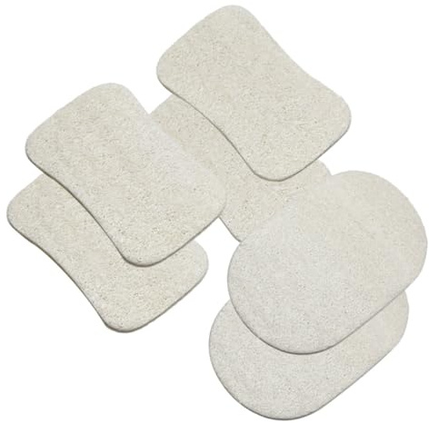 Cepillo Beige Platos Piezas Microfibra 6 Lufa Lavar
