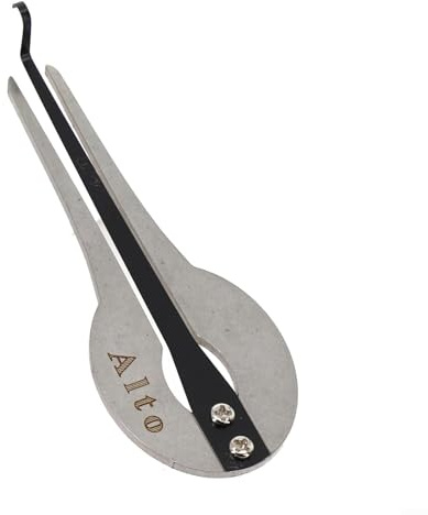 Stainless Steel Jew's Harp Mouth Harp Portable Musical Instrument for Beginners Ethnic Russian Style(Medium size)