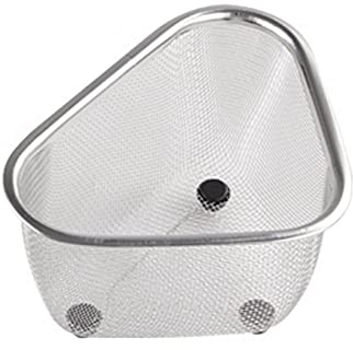 Colander Strainer Basket - Fine Mesh Sink Strainer, Stainless Steel Sink Colander | Triangle Kichen Sink Drain Basket, Kitchen Strainer Drain Baskets for Fruits Vegetable Cleaning Washing Mixing