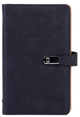 Lonrtesw Organisateur de Porte-Cartes de Visite, Livre de Porte-Cartes de Visite Portable pour et Femmes, Capacité de 120 Cartes, Livret de Cartes de Visite Noir, Facile à Utiliser