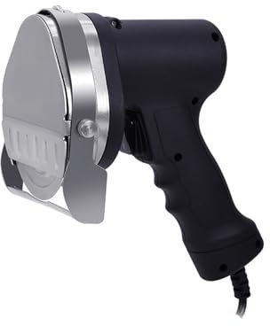 CSMDD Affettatrice Elettrica da Casa, Affettatrice Piccola Regolabile, Coltello Elettrico per Kebab in Acciaio Inox per Affettare Carne Commerciale Tagliapiastrelle a Disco
