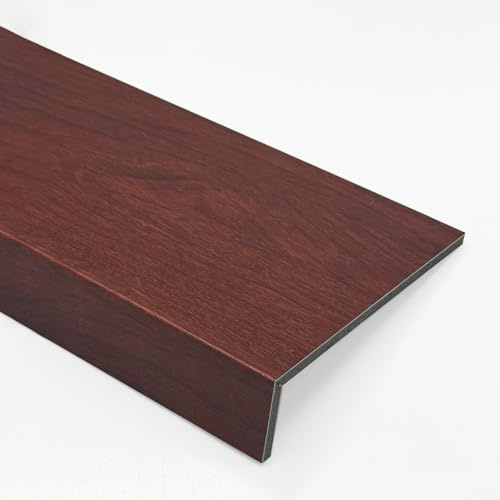 Rivestimento per Davanzale in Acrilico con Finitura in Legno, Finitura A L per Davanzale per Casa, Copertura Interna per Davanzale per Casa/Hotel/Ufficio, (L) (50 Cm/19,7 Pollici)
