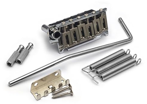 6 Saiten Bassgitarre Brücke Bass Hardware Metall Textur Gitarre Brücke Elektrisch für Bühne Studio Verwendung Doppelverriegelung Tremolo