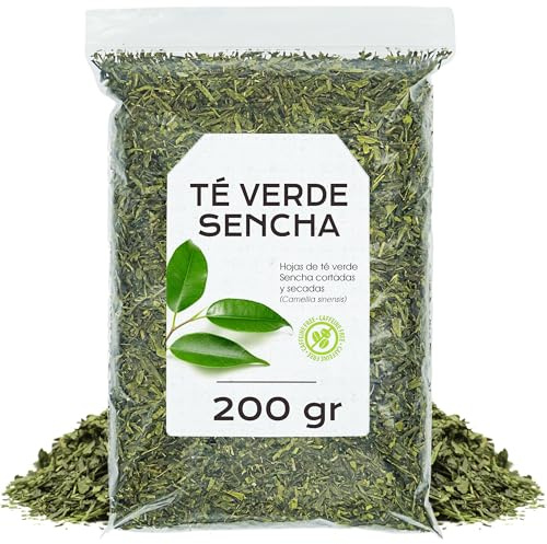 Te Verde Sencha 200g | Antioxidante y Depurativo, ideal para bajar peso, Con Sabor Fresco y Equilibrado, Destaca por su Aroma Vegetal