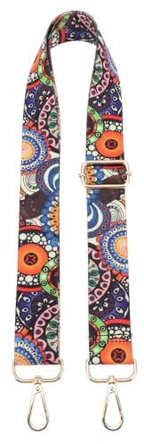 DECORNIJIA Robuster Banjo Schultergurt mit Blumenmotiv Atmungsaktiv und Längenverstellbar für Musiker und Instrumententransport