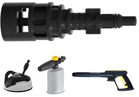 Adattatore per tubo idropulitrice – Connettore per acqua da giardino | Raccordo rapido per auto – Parte di ricambio per tubo – Strumento per spruzzatore per patio Accessorio per conversione attre