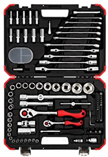 GEDORE red Steckschlüsselsatz, 92-teilig, Mit Umschaltknarren, Ratschen, Steckschlüssel und Bitsatz