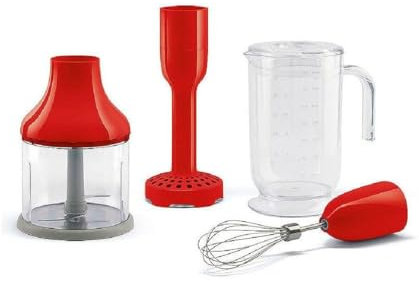Smeg HBAC01RD 700 - Batidora de mano roja
