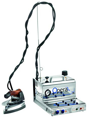 BATTISTELLA OPERA Générateur de vapeur 1,7 l Centrale de repassage avec chaudière en acier inoxydable avec fer spécial + semelle en téflon