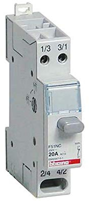 BTDIN - Pulsador/interruptor 1 NC 20 A