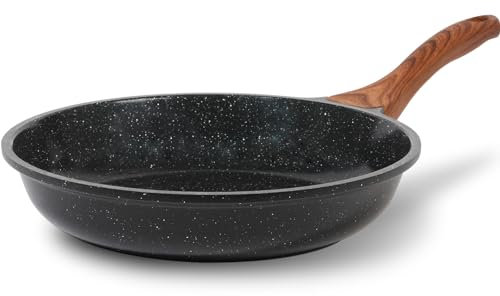 ESLITE LIFE Frying Pan Nonstick Skillet Induction Omelette Fry Pan with Granite Coating (9. 5 Inch)