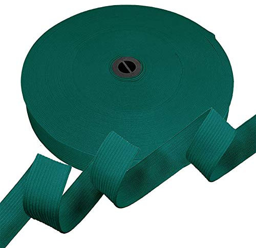 25m Gummiband Gummilitze 20mm flach gestrickt Stretch Elastisch in 19 Farben