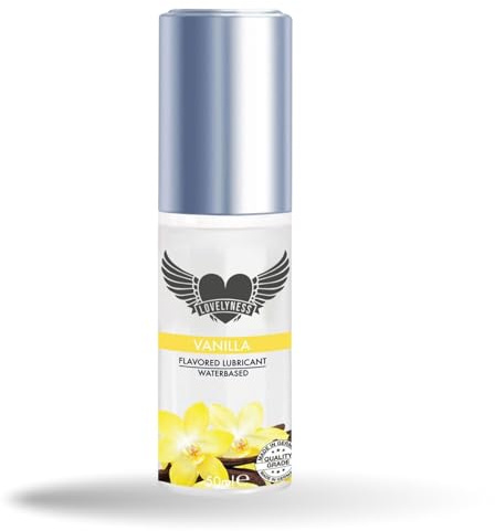Lovelyness - Gleitgel und Massageöl 2in1 mit Geschmack Vanille 50ml Gleitmittel auf Wasserbasis für Gefühlsechtes empfinden