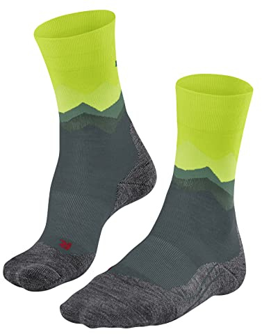 FALKE TK2 Explore Crest M So lana filo funzionale spessi antivesciche 1 paio, Calzini da escursionismo Uomo, Grigio Steel Grey 3583, 42-43
