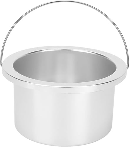 4.13in Wax Pot - Wax Warmer Replacement Tin Inner Pot - Portable Wax Depilatory Machine Pot - Aluminium Alloy Hair Removal Waxing Bowl Accessory - Heating Quickly Evenly