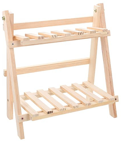 Zerodeko Holztablett Mit Ablagefach Tischregal Aus Holz Für Schreibwaren-Organizer Faltbares Aufbewahrungsregal Als Desktop-Halter Für Kleine Gegenstände
