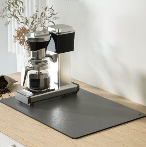 Absorbierende saugfähige Abtropfmatte für die Küche, Superabsorber Kieselgur Kaffeemaschine Abtropfmatte, Bindet das 1,7-fache des Eigengewichts an Wasser, Sofort Einsatzbereit, 49x39cm DR1000