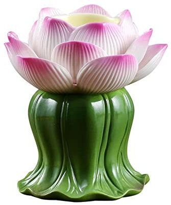 HEXEH Kerzenhalterhalter Wunderschöner Lotus-Kerzenhalter, Keramik-Kerzenhalter, Innendekoration for Ihren Changming-Kerzenhalter Kandelaber
