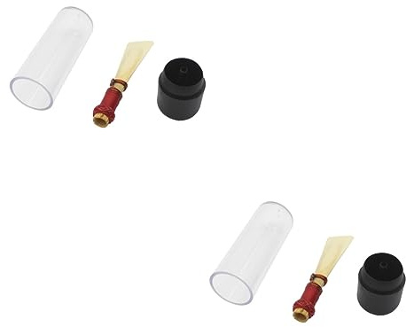 TOYANDONA 2stücke Bassoon-mundstück Für Einfache Reinigung Kompakt Mit Aufbewahrungstasche Aus Natürlichem Material Optimaler Und Intonation Schützt Vor Verfärbung Durch Schweiß Und