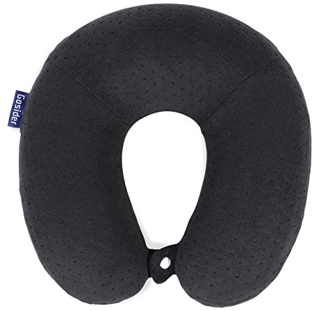 Gosider Oreiller Respirant en Mousse à mémoire de Forme d'avion Coussin de Nuque de Voyage Confortable en Forme de U pour Soutenir la tête et Le Cou, Oreiller de Voyage Portable Lavable en Machine