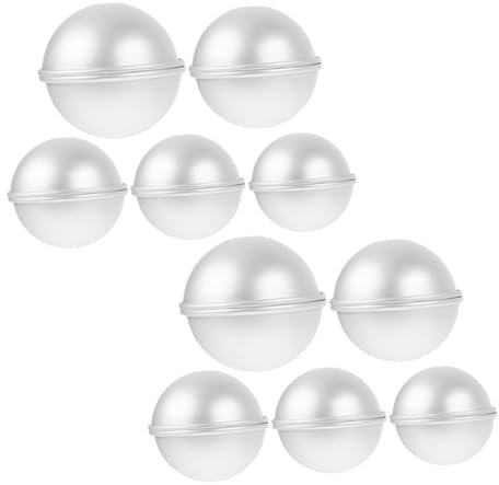 BIUDECO 5pairs Multi-Function DIY Baking Molds Ball Shape Tart Molds Cake Baking Supplies