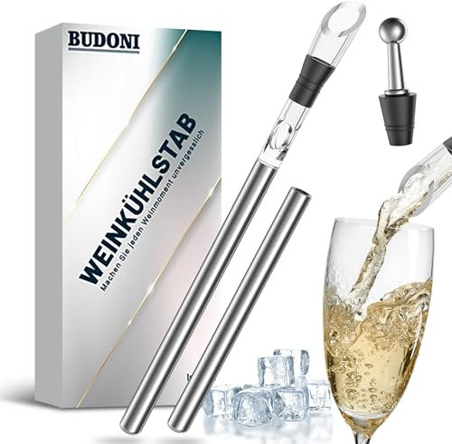 Weinkühlstab Geschenke für Frauen Männer Weihnachten: Edelstahl Weinkühler Stab Geschenke für Schwiegereltern Weinliebhaber Frau Wein Zubehör Geschenk Ideen Wein Gadget, Wein Kühlstab Weinflasche