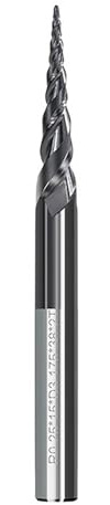 Pangyoo Fresa HRC55 con vástago de 6mm y 8mm for madera, fresas de extremo cónico de punta de bola de carburo sólido, brocas de rebajadora de CNC de 2 flautas, broca de grabado for carpintería(ALTIAN