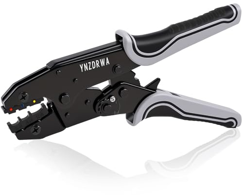 YNZDRWA Crimping Tool for Heat Shrink Connectors, Upgraded Wire Crimper Tool, Ratcheting Wire Terminal Crimper - Crimping Pliers - Ratchet Terminal Crimper for 10 to 22 AWG Wire