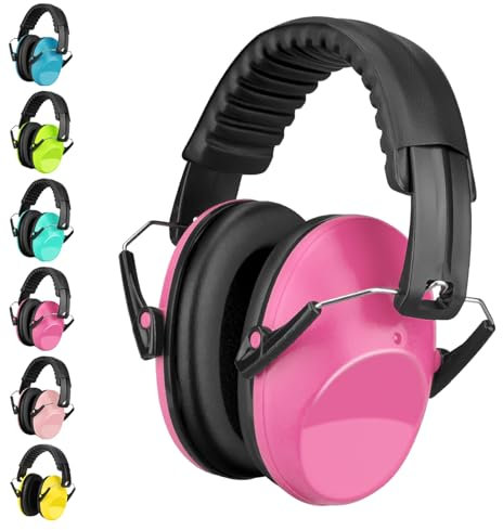 BraveKoi Casque Anti Bruit Enfant, SNR 26dB Casque Anti-bruit Enfant Pour 3-16 ans Enfant Etudiant, Casque Antibruit Facilement Réglable Pliable Pour l’Autisme, TDAH, Feux d’Artifice, Concert