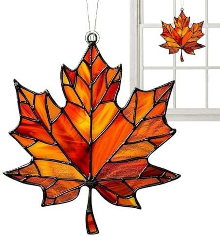 2 Stück Herbstdeko Hängend, Herbstblätter Wandkunst,Herbstblätter-Wandkunst-,Thanksgiving Supplies Leaves Holiday Ornaments,Ornament Für Thanksgiving,